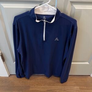 Rhoback Navy Blue Quarter-Zip Pullover